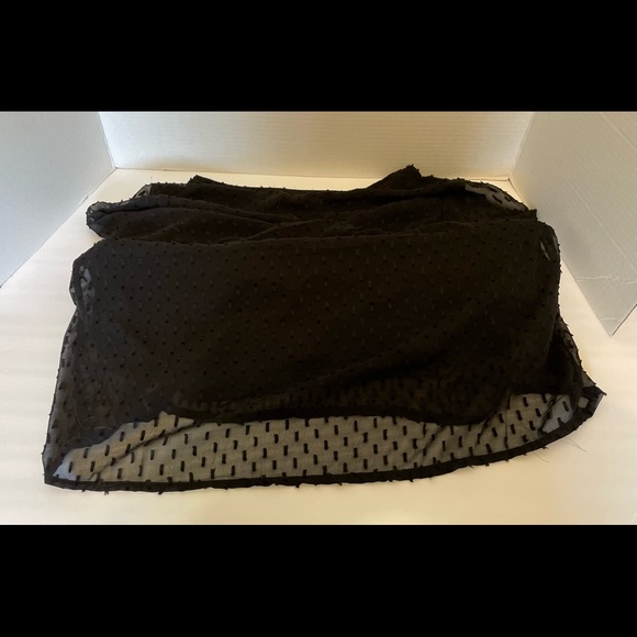 Tantrums Black Dotted Swiss Embroidered Peasant Boho Ladies Top Size Large - Picture 6 of 16